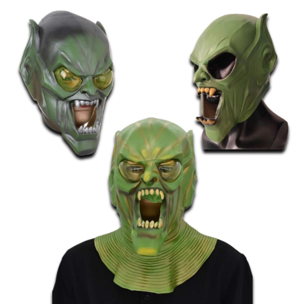 Hero Expedition Green Devil Mask Party Latex Facial Mask Goblin Mask Characters)