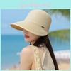 Summer Straw Wide Brim Sun Hat With Breathable Weaving For Beach And Outdoor Use