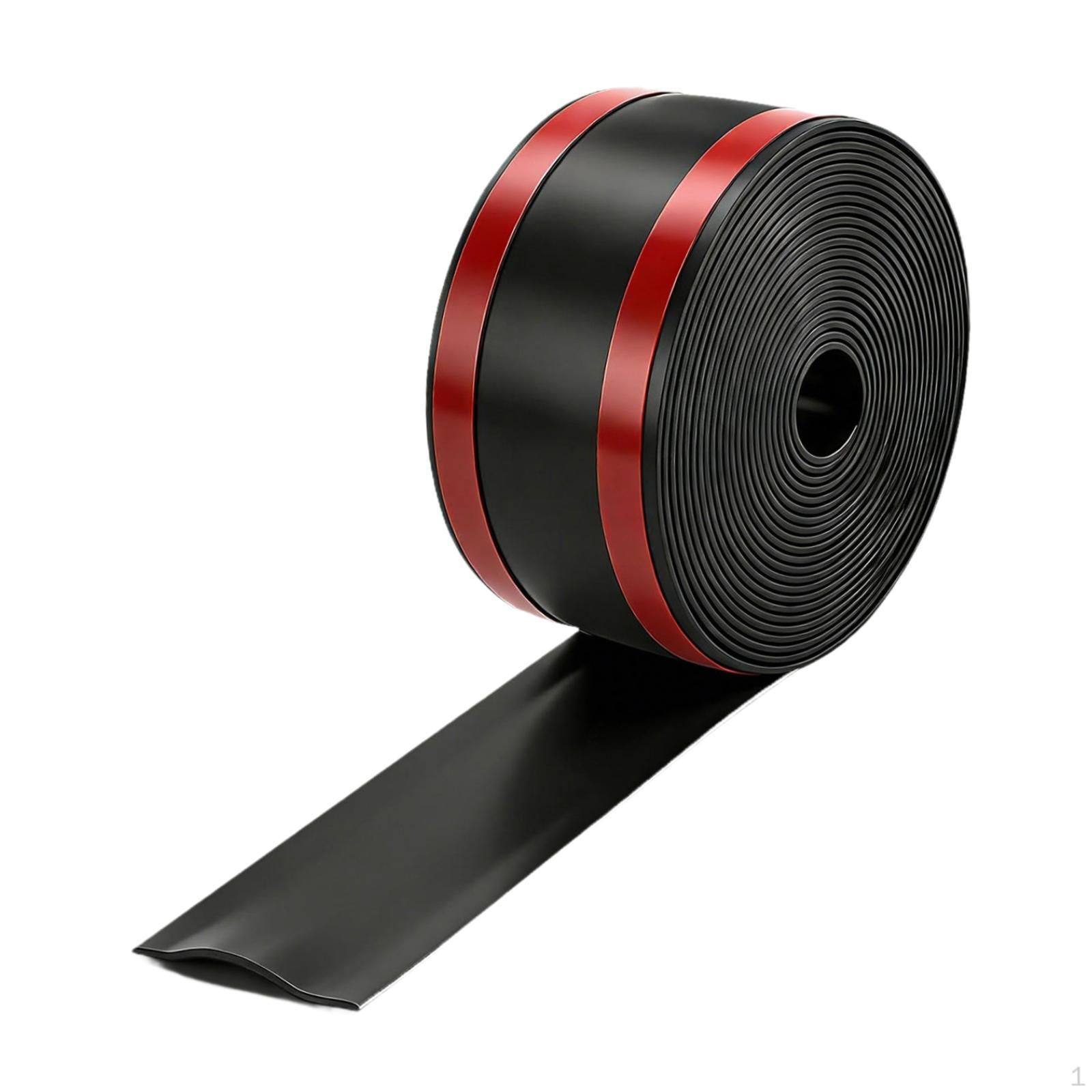 

Floor Cable Protection Easy to Install Waterproof Cord Organizer Cords Hider PVC Cover for Wall чорний
