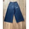 Embroidered Baggy Jeans Y2K Clothes Men Women Harajuku Hip Hop Embroidered Vintage Blue Baggy Jeans Low Rise Wide Leg Pants
