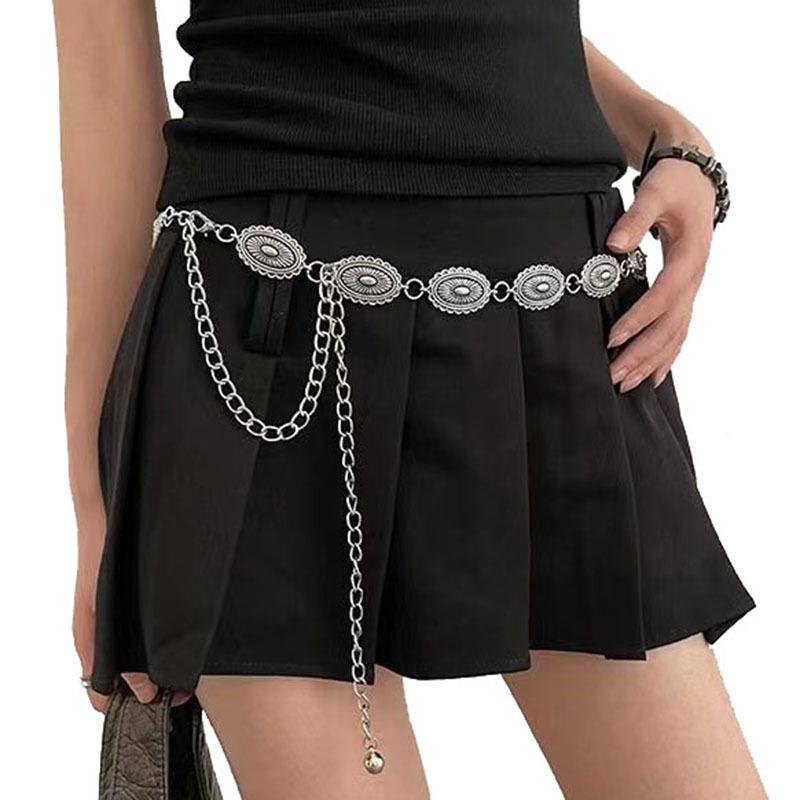 Retro Metal Waist Chain: Fashionable Accessory for Dresses and Sweaters
