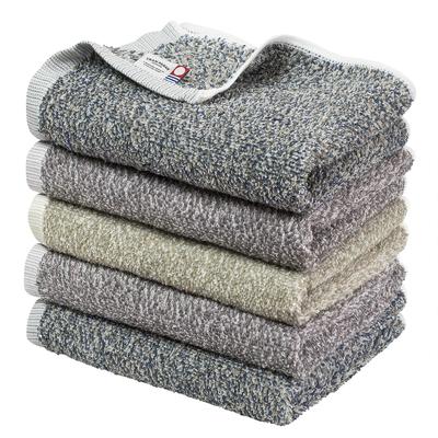 Toalha Tramparan Imabari Conjunto de 5 toalhas de rosto eco mix Toalha Imabari certificada algodão absorvente de água 100% (Sortido)