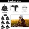 6 PCS Motorcycle Helmet Screws, Motorcycle Helmet Visor Screws with 6 PCS Clear Gasket, Helmets Accessories, Visor Screw Kit (Black)