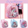 Cute Cartoon Unicorn Kids Backpack Breathable Oxford Cloth Lightweight School Bag