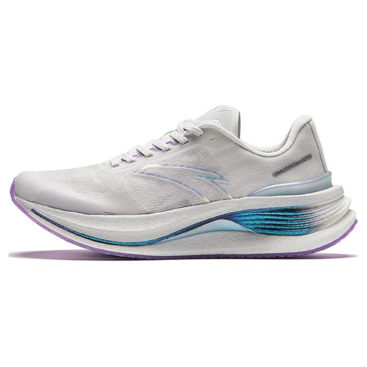 New Anta Champion Running Shoes Pro Cushioning Wear-Resistant Low-Top Running Shoes Women's Gray Purple 122425561-4