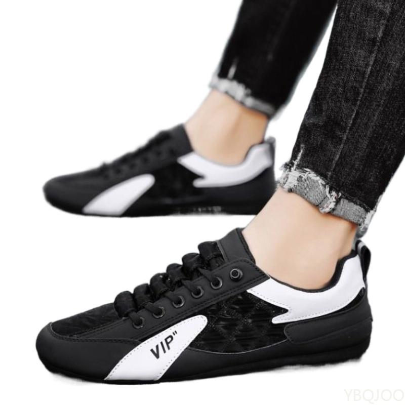Men's Spring New Trendy Versatile Flat Slip resistant Board Shoes Simple Comfortable Durable Daily Casual Trendy Shoes