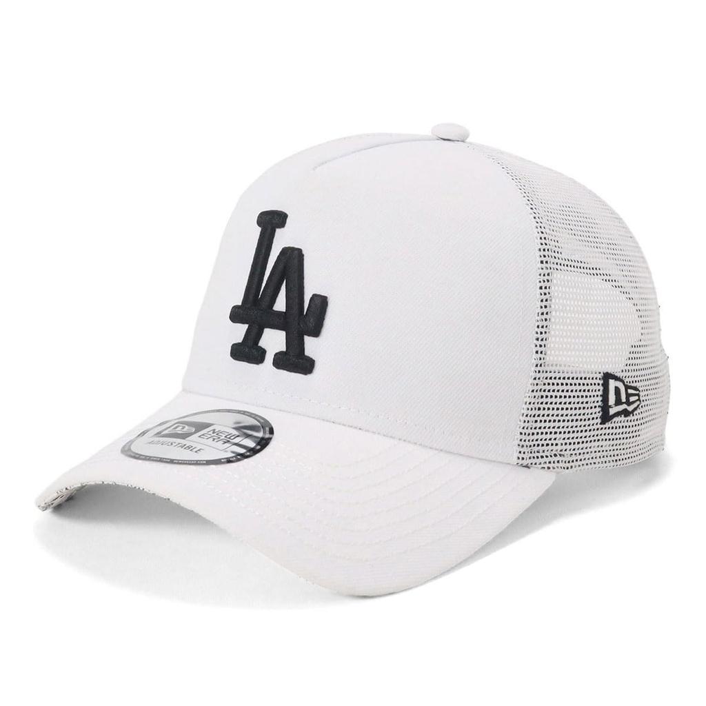 New Era Mesh Cap MLB ONSPOTZ Exclusive LA White FREE 9Forty Trucker Black Letter Arch Undervisor Paisley Mib Los Angeles Dodgers 9FORTYA-FRAME A-Frame