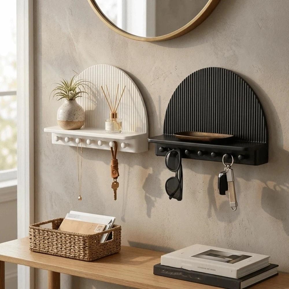 3D Printed Wall Mount Storage Rack Wall Decor Hanging Shelf Door Back Organizer Porch