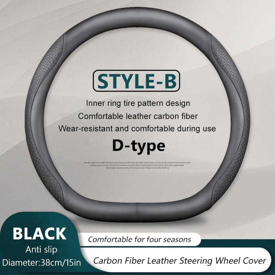38cm/ 15in Carbon Fiber Car Steering Wheel Cover For Genesis GV60 GV70 GV80 G80 G70 G90 2025 2025 Breathable Auto Decoration