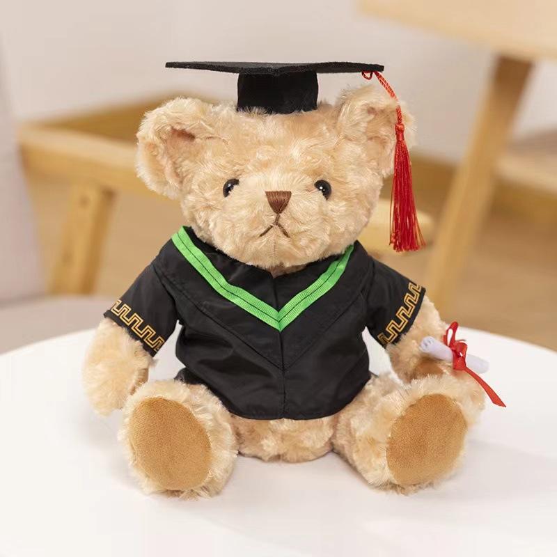 Kindergarten Graduation Gift High School Primary School Bear Doll Plush Toy Commemorative Gift Dr. Bear