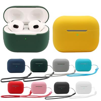 For AirPods Pro 2 2.0mm Solid Color Silicone Protective Cover