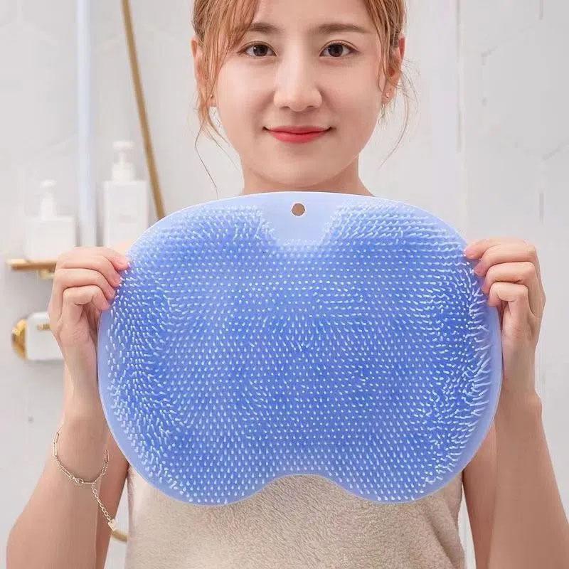 Silicone Non-Slip Back Scrubber & Shower Mat