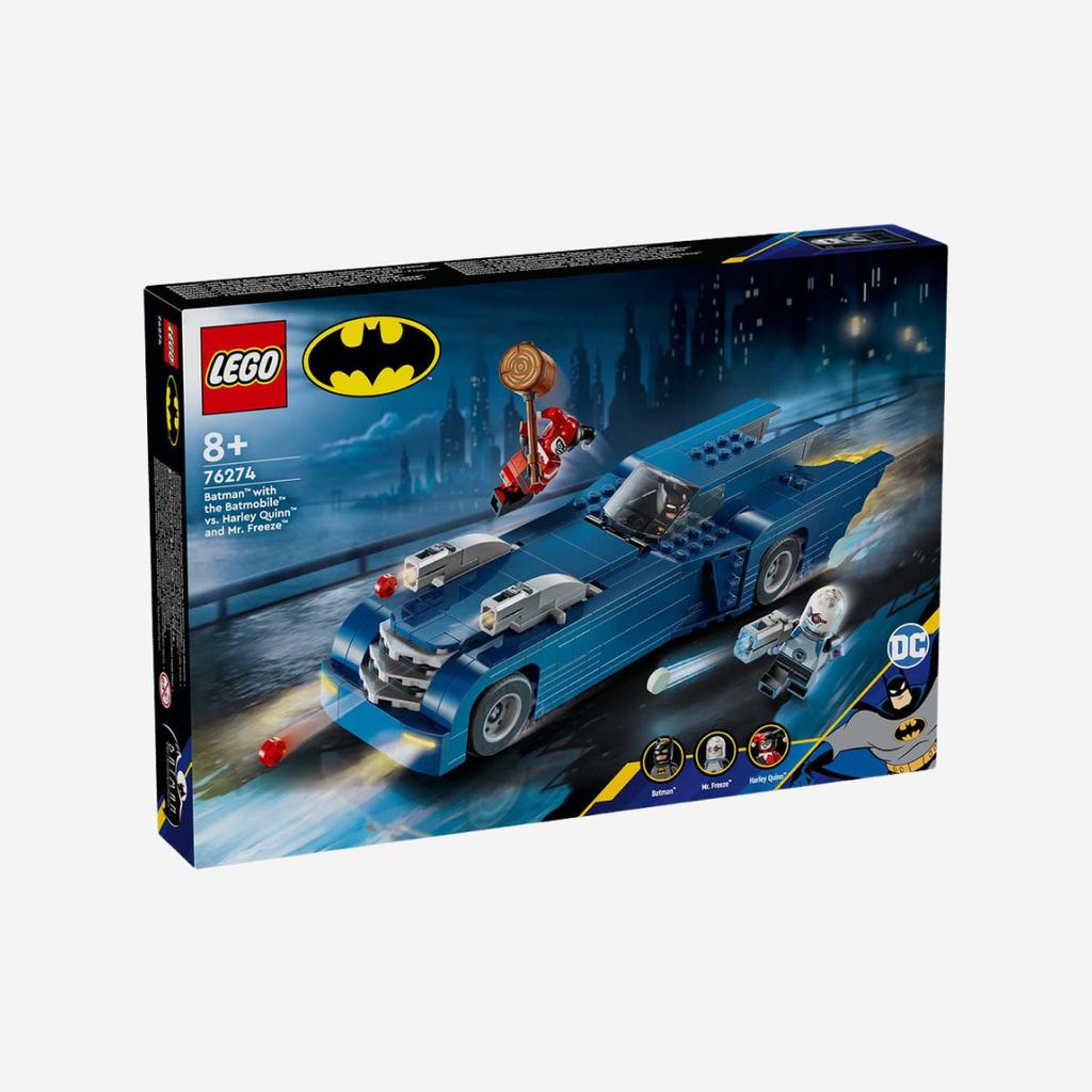 Lego DC Comics Batman Batman with the Batmobile vs. Harley Quinn and Mr. Freeze