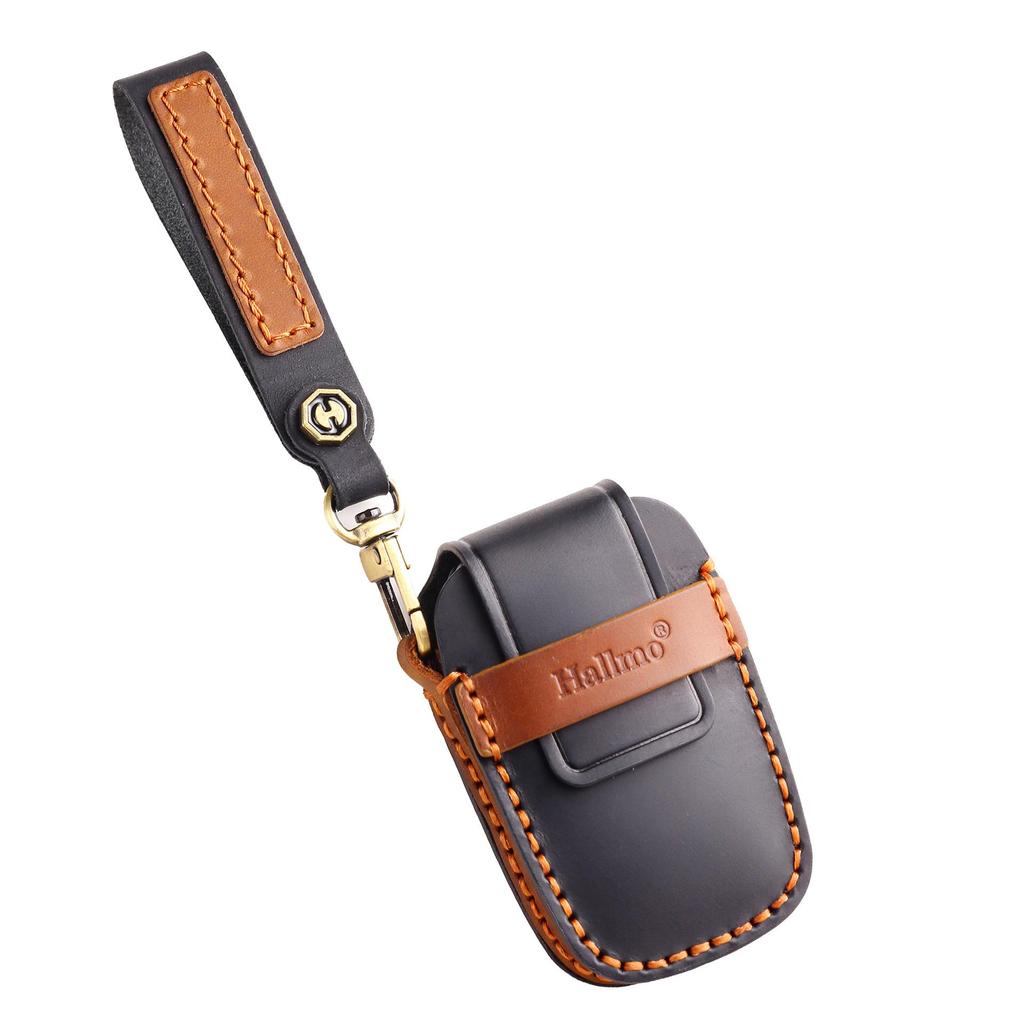 Leather Key Cover for Toyota Sienna, Tundra, Vellfire, and Alphard with Buckle