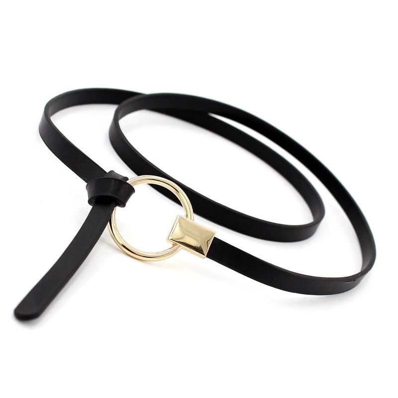 Spring And Summer Student Dress Casual Decoration Belt Multi-Colored Ring Knotted Women'S Belt Accessories