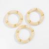 3Pcs Vintage Bamboo Beads Bracelet Stretchy Bohemian Bangles Set Charm Couple Bangles  Women Men