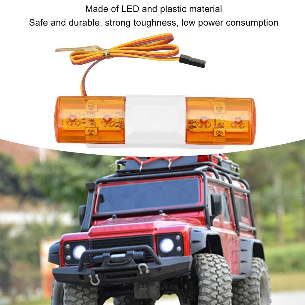 RC Accessories LED Police Light RC Car Roof Light for CC01/D90 /Axial SCX10 Night Use