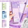 Cartoon Replaceable Ink Sac Fountain Pen Soft Grip Grip Posture Correction Gel Pen Decompression Neutral Pen Student Gift