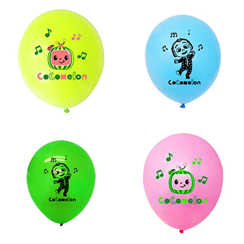 Cocomelon Themed Multi Latex Balloons Cheerful Kids Birthday Party Decor Essentials