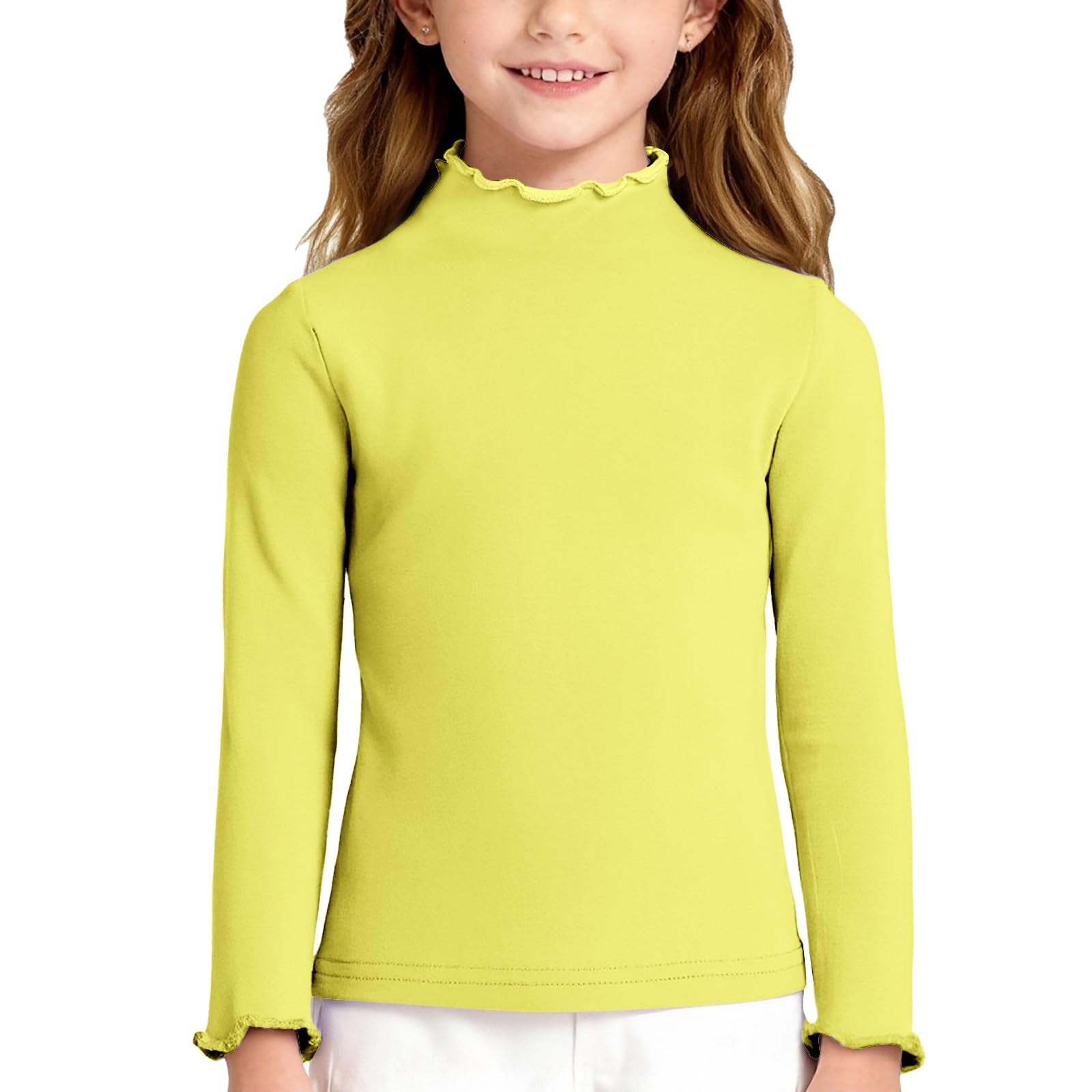 Boy And Girls Color Long Sleeved T-shirt Round Neck Color T-shirt 150