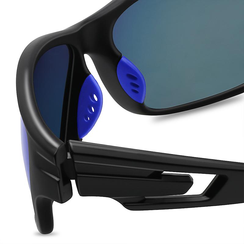 Sports Sunglasses Men UV400 Protection Outdoor Cycling Sunglasses Black Frame Lightweight Comfortable Eyewear MJ8013