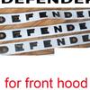 cxjva7 Car Styling Refitting Front Hood and Lower Trunk Sticker Glossy Black Carbon Fiber Letters Emblem for Land Rover DEFENDER Badge