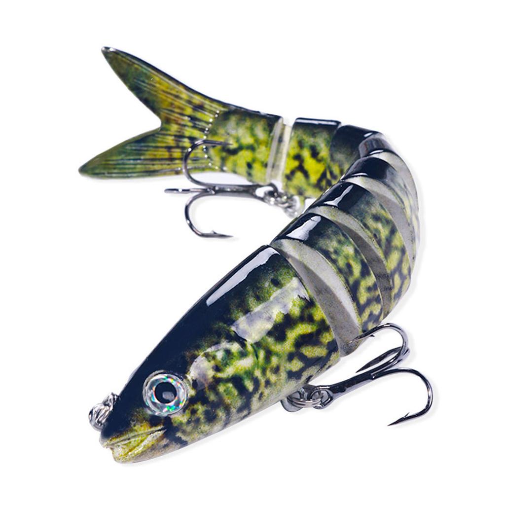 18g Multi Jointed Swimbaits 13.4cm Fishing Lure 8 Segment Artificial Hard Bait Bionic Swimming Lures with Hook for Bass
