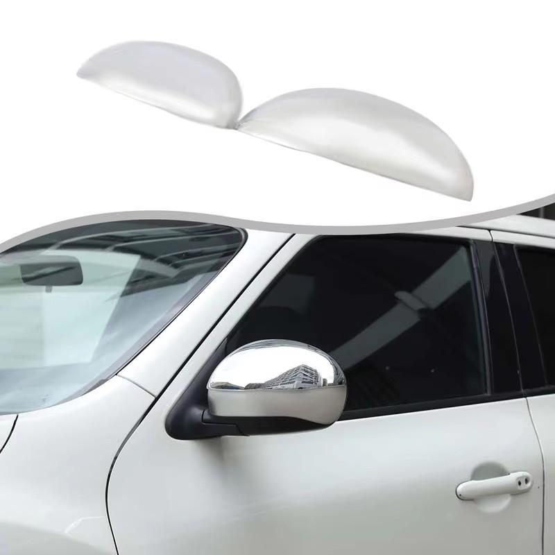 

For 10-14 Nissan Juke For Infiniti ES ABS Carbon fiber Rearview Mirror Cover Shell Rearview Anti-scratch Protection Accessories срібний