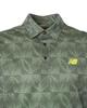 Golf Polo Shirt Ripple Logo 7 [New Balance] Short-Sleeve (Stretchable, Print) / Men's / 012-6168009 180_Khaki [3L]