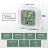 Digital termometer hus 3 delar LCD mini termometer Digital hygrometer termometer inomhus hygrometer för hemmakontor Baby rum garderob
