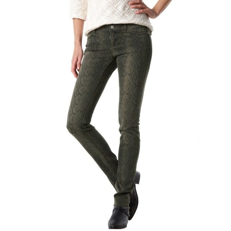 Elastic Fabric Five Bag Models Mid-Waist Pencil Pants Casual Pants Fashion Spring and Autumn New Python Pants Thin Elegant Special Offer