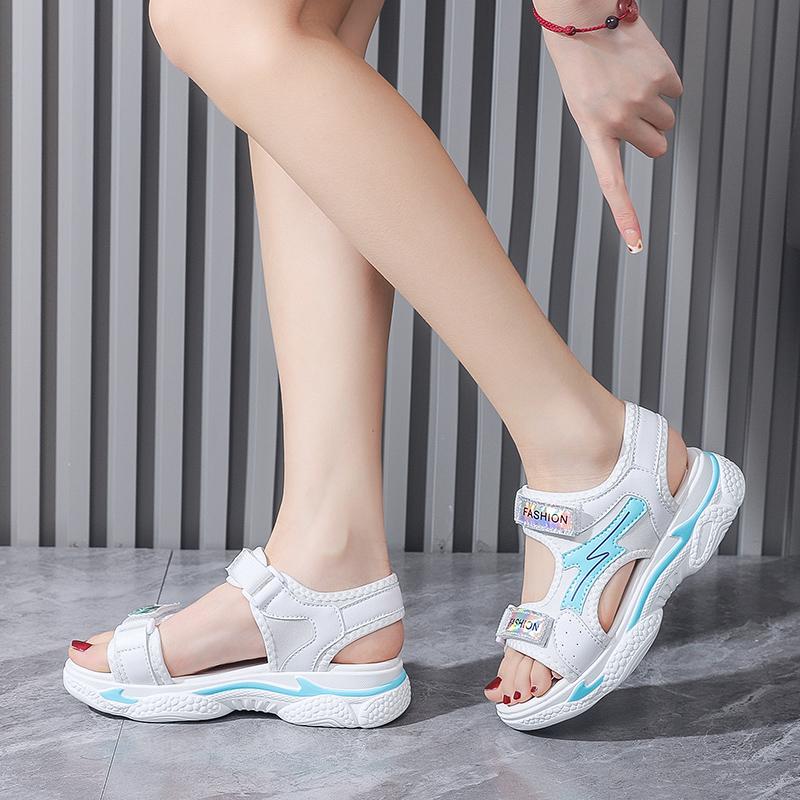 Літні надлегкі сандалі Жіночі спортивні сандалі Дівочі сандалі на липучці для дівчаток