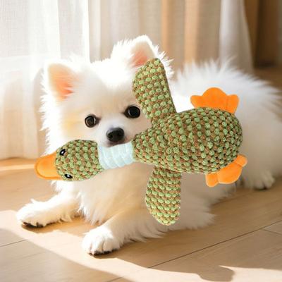 Dog Teething Toy Wild Goose Chew Toy Mental Stimulation Dog Toy Tough Fabric Puppy Teething Relief Toy