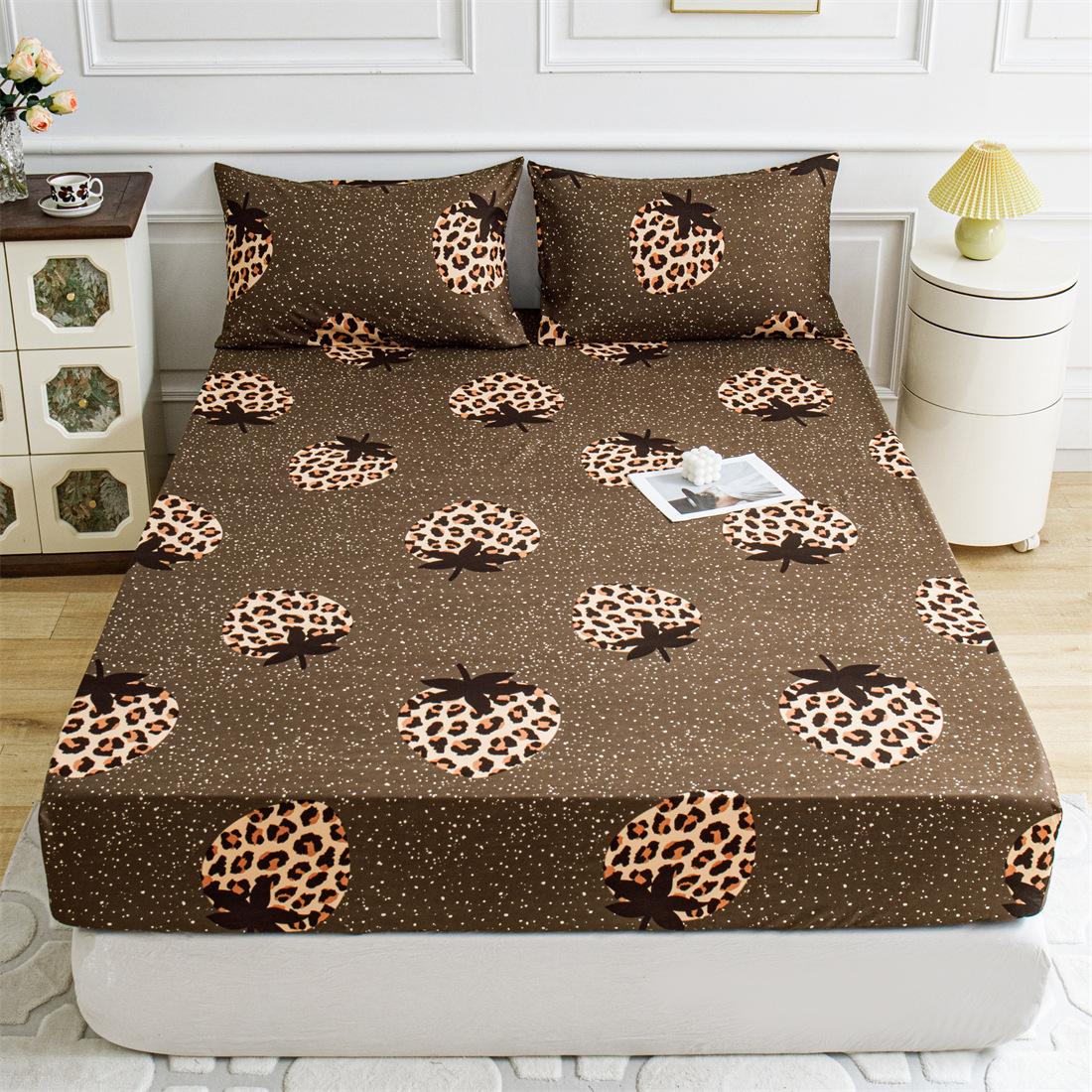 

Комплект простыней Queen King с глубоким карманом и цветочным принтом, 3 шт. Мягкие простыни из микрофибры Queen с глубоким карманом, устойчивые к выцветанию простыни и наволочки 160x200+25cm+2 pillowases