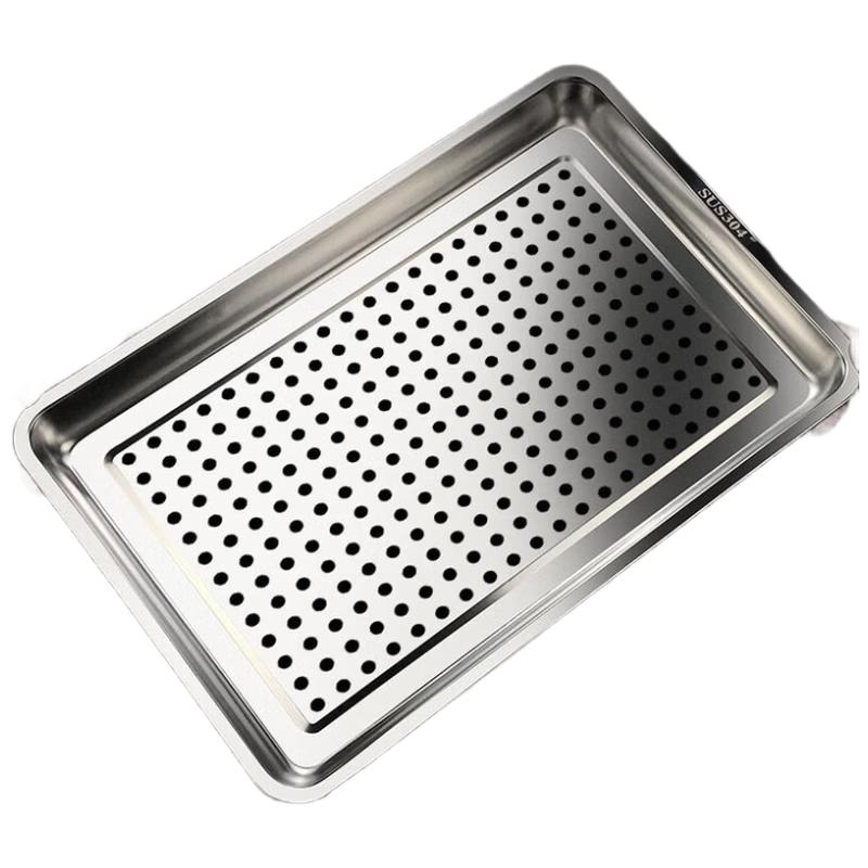 304 Stainless Steel Perforated Rectangular Tray
