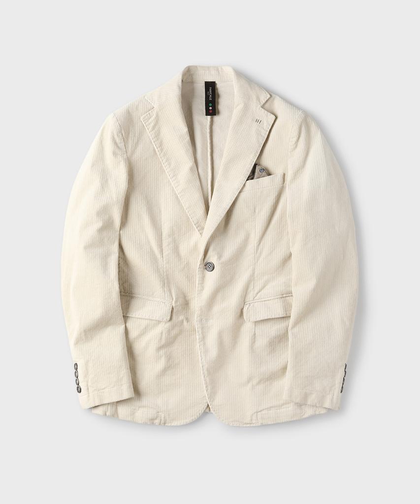 Panicale Beige Slim Fit Patterned Jacket