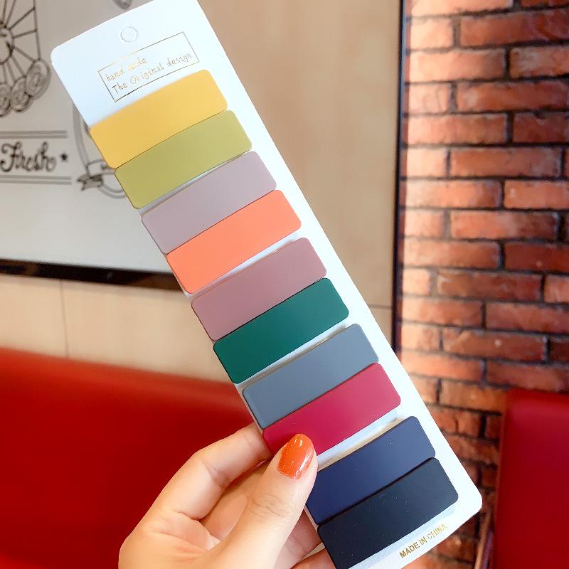 

Матові різнокольорові акрилові шпильки для волосся Morandi – набір з 10 штук для дівчаток