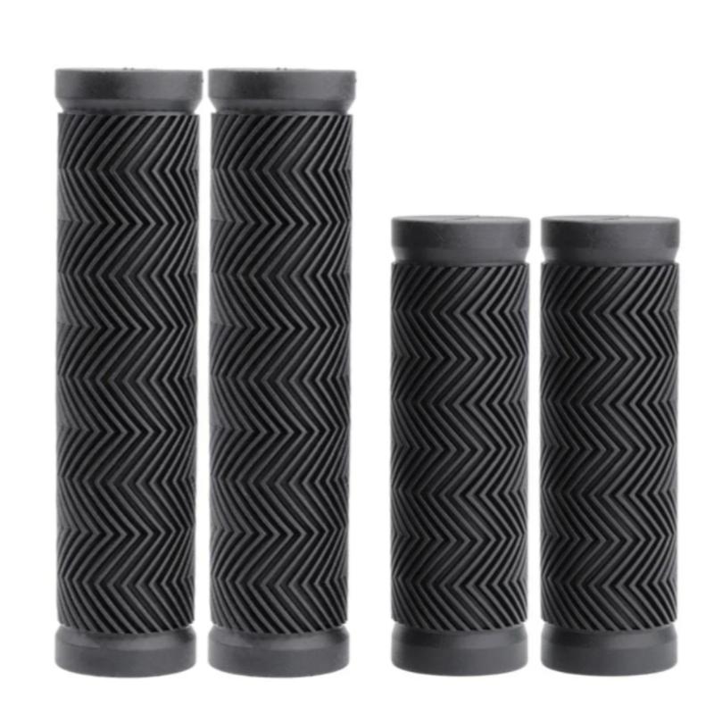 Bike Handlebar Handle Hand Grips MTB Mountain Bicycle Scooter Black Soft Rubber Bicycle Replacement Accesseries 22.2-25.4mm