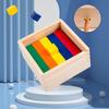 Wooden 3D Puzzle Cube: Children's Educational Space Blocks for Math and Building Fun