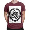 Norse Odin and Sleipnir in Knot Circle Funny 100 Cotton TShirt Sleipnir Tops Tees For Unisex