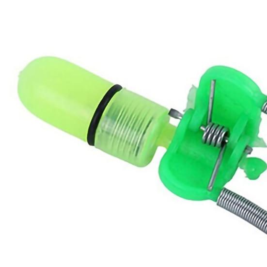 10 Stück Fischköder Alarm Leuchtend Wasserdicht Metall Angelrute Köder Alarm für Nachtangeln