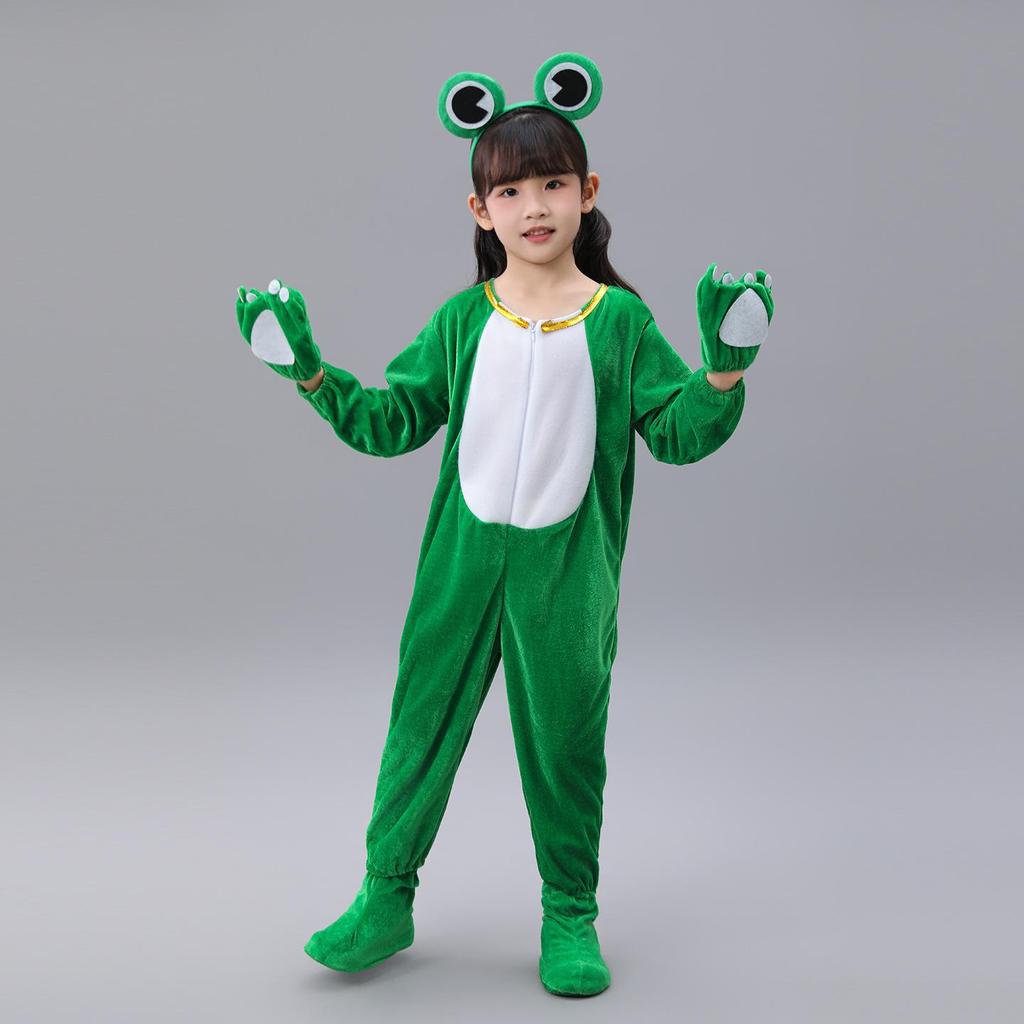 Costume da Ballo Rana Verde per Bambini - Vestito di Scena per Girini che Cercano la Mamma