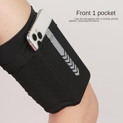 1pc Mobile Phone Armband Sleeve - with Stripes, Perfect for Outdoor Sports & Camping, Ideal for Running, Hiking, and Climbing