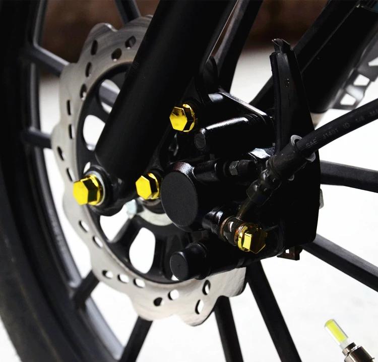 30ks Motocyklový šroub Dekorace Kryt Pokovování Čepice Barevný Kryt matice Motocyklové příslušenství pro automobilové skútry Elektrické