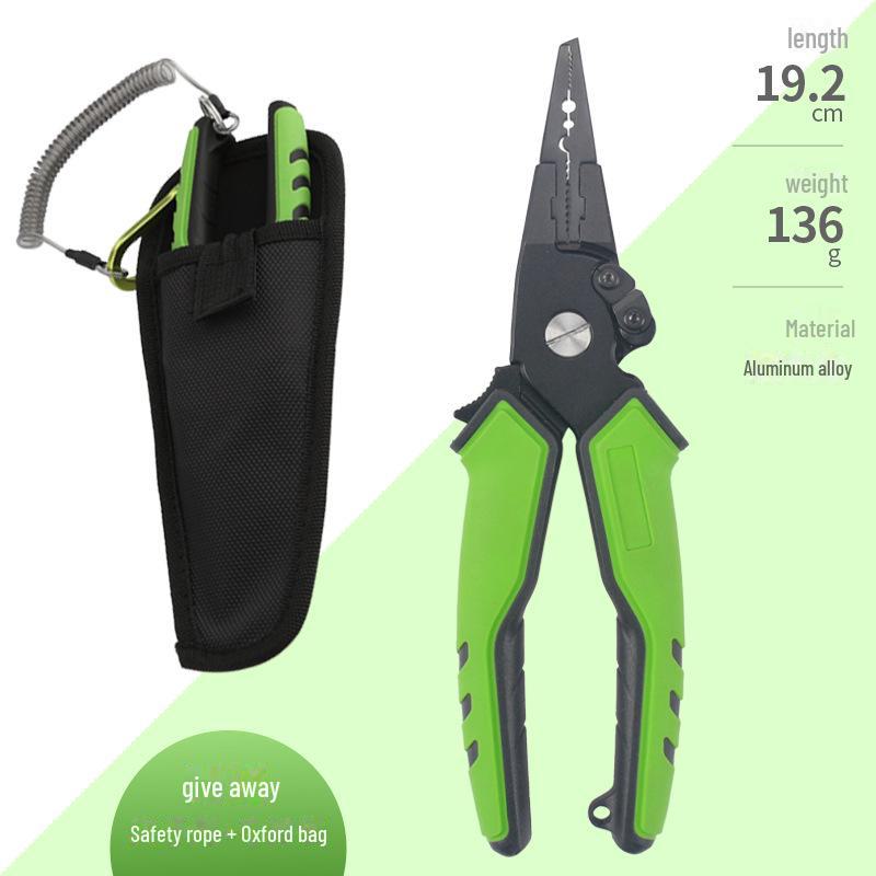Multifunctional 6061 Aluminum Fishing Pliers: Open Loop, Hook Remover, Fish Controller with Scale, and Line Cutter