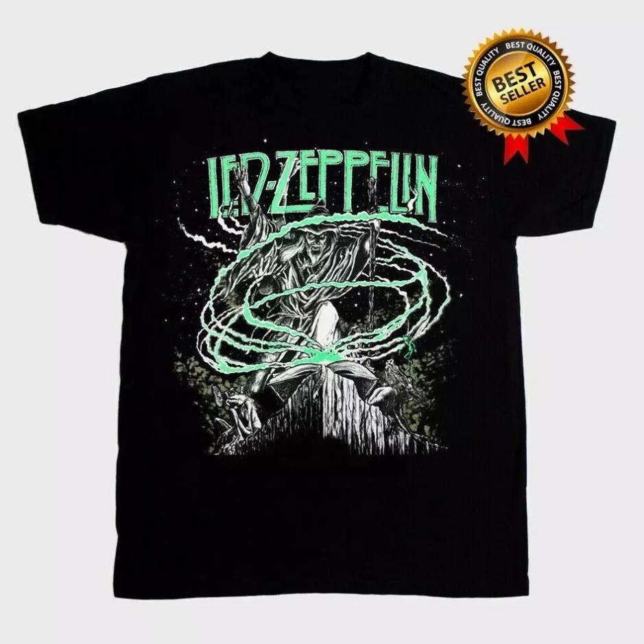 VTG 1992 Led! Zeppelin Wizard Band Rock Concert 1992 T-shirt, size S-5XL Unisex T-Shirt S