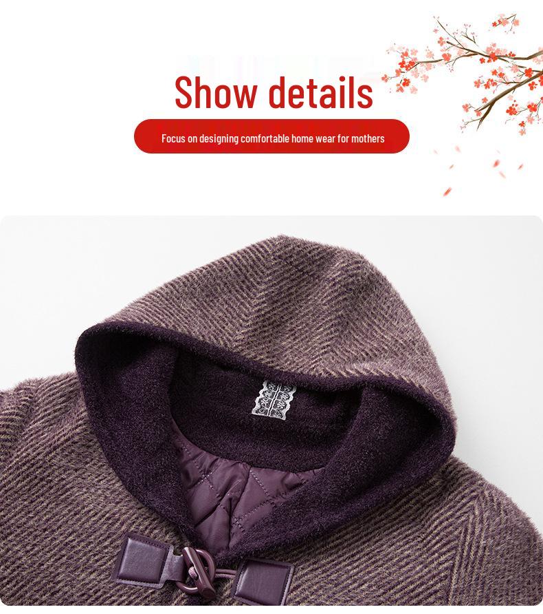 Women's Plus Size Quilted Hooded Winter Coat - Warm, Versatile, and Stylish for Mature Ladies
