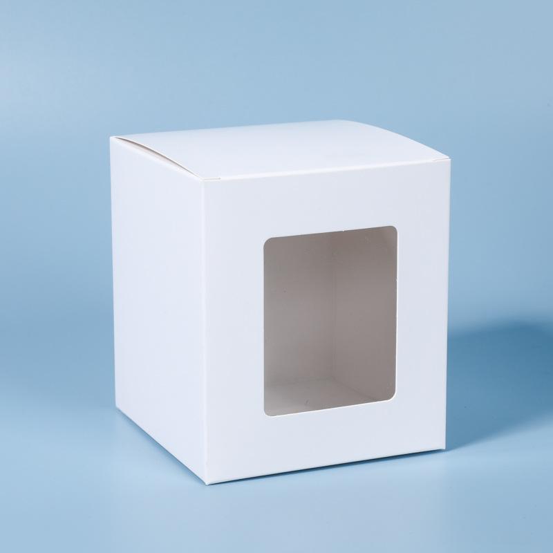 

WTEMPO 10 шт. Прозрачные кружки с окошком Подарочные коробки Коробки для упаковки небольших подарков Идеально подходят для выпускного, дня рождения, Дня святого Валентина, сувениров для вечеринки 10pcs белый