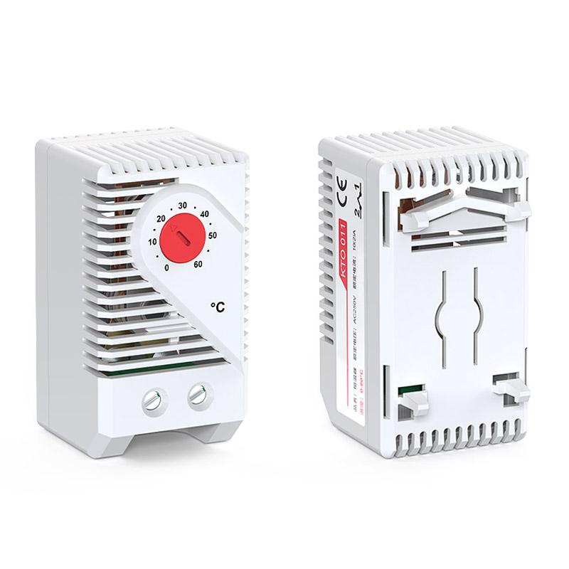 Temperature Controller KTO011 Mechanical Switch KTS011 NO NC 0-60℃ Cabinet Thermostat And Humidity Control AC 250V 10A