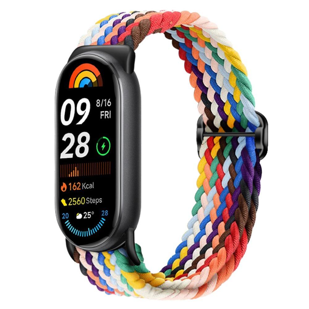 Nylon Watch Strap Knit Breathable Smart Watchband Soft Multicolored Watch Replacement Bracelet for Band 8/9/10 Unisex